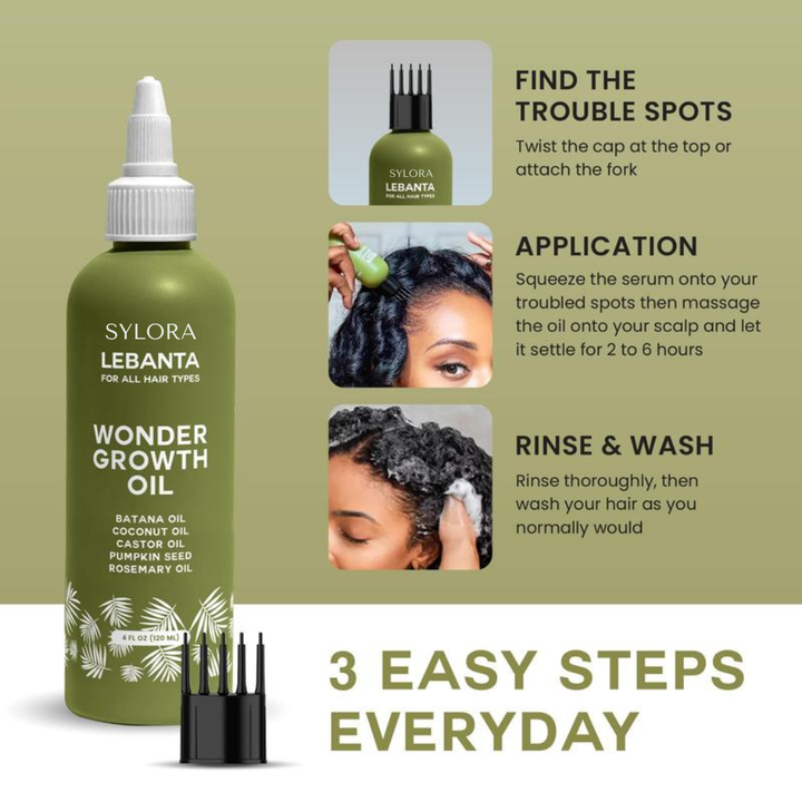 Sylora®  Natural Batana Hair Growth Oil